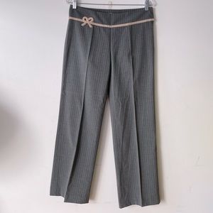 Low Rise Pinstripe Wide Leg Pant Elevenses Anthropologie size 4